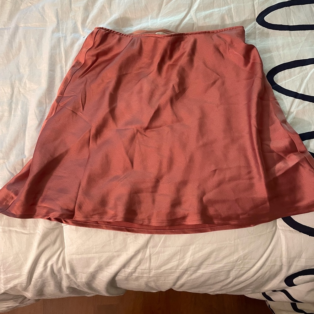 Abercrombie Pink Satin Mini Skirt